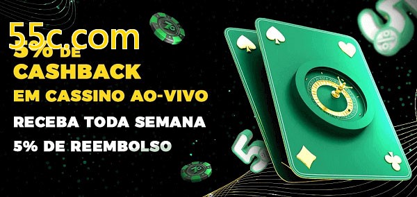 Promoções do cassino ao Vivo 55c.com